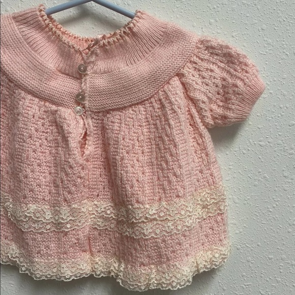 Vintage A Little Angel Girl Baby Sweater 
No Size - Picture 8 of 11